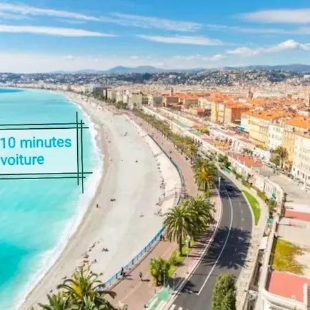 Apartment Cote D'azur Joli 3 Etoiles , 50m Plage, Climatisation , Parking Prive *