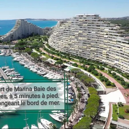 Cote D'azur Joli 50m Plage, Climatisation , Parking. Apartment Villeneuve-Loubet